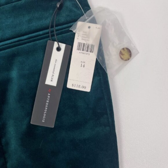 Anthropologie The Essential Slim Velvet‎ Pants - Picture 5 of 14